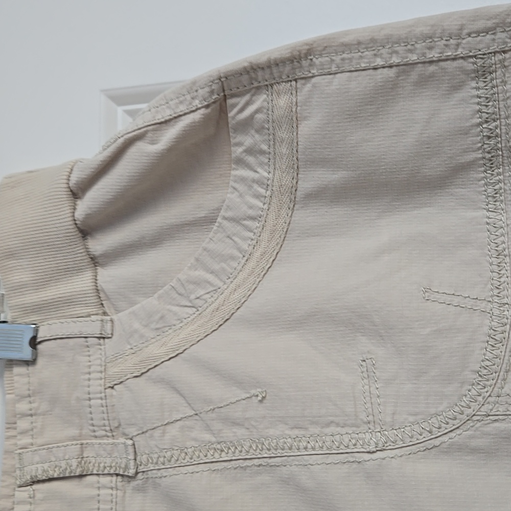 Chicos Tan Cargo Capri - Picture 3 of 9